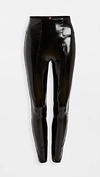 Spanx Faux Patent Leather Leggings In Black