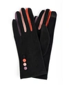 Marcus Adler Women's Finger Pop Color Jersey Touchscreen Glove In Black