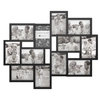 TRADEMARK GLOBAL COLLAGE PICTURE FRAME WITH 12 OPENINGS FOR 4X6 PHOTOS BY LAVISH HOME, BLACK