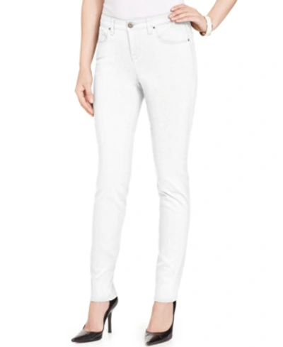 Style & Co Women's Curvy-fit Mid-rise Skinny Jeans, Regular, Short And Long Lengths, Created For Macy's In Bright White