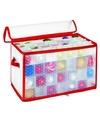 Simplify 112-count Ornament Organizer In Red In Red