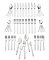 J.A. HENCKELS ZWILLING J.A. HENCKELS SQUARED 45-PC 18/10 STAINLESS STEEL FLATWARE SET, SERVICE FOR 8