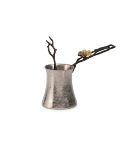 Michael Aram Butterfly Ginkgo Coffee Pot With Spoon In Silver