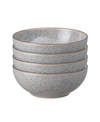Denby Studio Craft Grey 4 Piece Cereal Bowl Set In Studio Grey