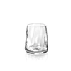 Michael Aram Set Of Four Ripple Effect Crystal Double Old Fashion Glasses In Clear
