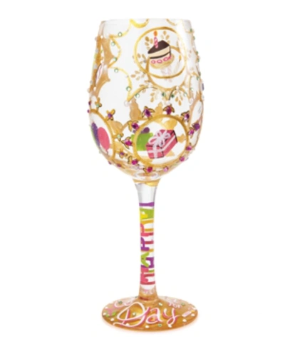 Enesco Lolita Queen For A Day Wine Glass In Multi