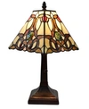Amora Lighting Tiffany Style Geometric Mini Table Lamp In Multi