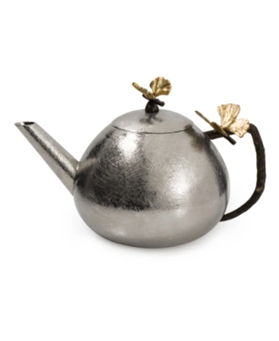 MICHAEL ARAM BUTTERFLY GINKGO ROUND TEAPOT