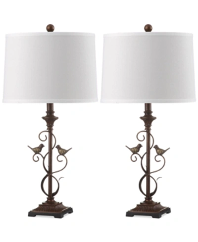 SAFAVIEH SET OF 2 BIRDSONG TABLE LAMPS
