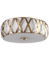 Safavieh Charing Flush Mount Ceiling Lamp In Gold