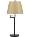 Cal Lighting 150w 3-way Andros Metla Swing Arm Table Lamp In Dark Bronze