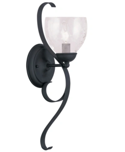 Livex Brookside Wall Sconce In Black