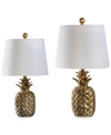 ABBYSON LIVING SET OF 2 ALINA GOLD TABLE LAMPS