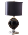 ABBYSON LIVING BLACK GLASS TABLE LAMP