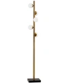 Adesso Doppler Led Tree Floor Lamp In Antique Bronze