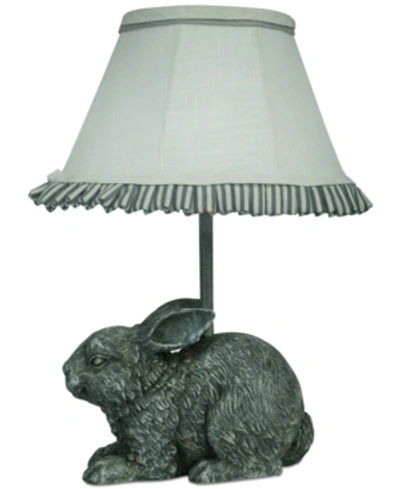 Ahs Lighting Garden Bunny Accent Lamp In Medium Grey