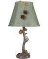 AHS LIGHTING PINE BRANCH WITH OWL ACCENT LAMP