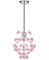 Safavieh Raz Floral Chrome Pendant In Chrome