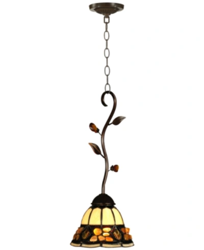 Dale Tiffany Pebble Stone Mini Pendant In Multi