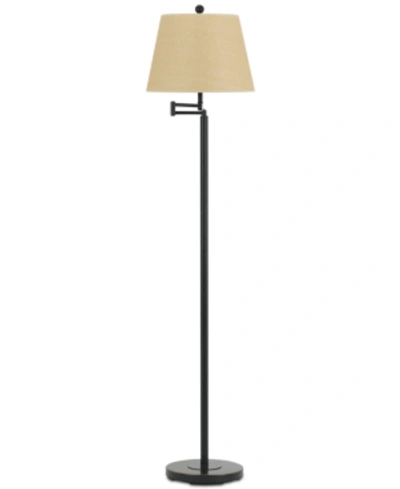 Cal Lighting Andros Metal Swing Arm Floor Lamp In Dark Bronze