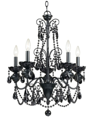 Aflighting Elements Mischief 5-light Chandelier In Black