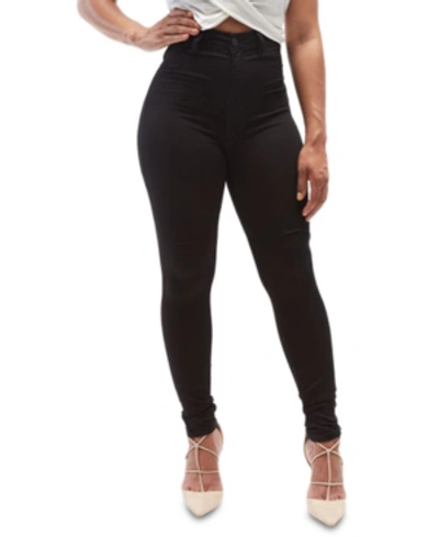 Dollhouse Juniors Curvy High Rise Skinny Jeggings In Black