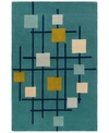 Surya Forum Fm-7201 Teal 4' X 6' Area Rug In Teal