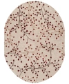 Surya Athena Ath-5053 Burgundy 6' X 9' Oval Area Rug In Burgundy