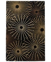 Surya Forum Fm-7090 Black 5' X 8' Area Rug In Black