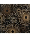 Surya Forum Fm-7090 Black 4' Square Area Rug In Black