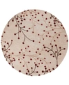 Surya Athena Ath-5053 Burgundy 6' Round Area Rug In Burgundy