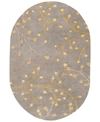 Surya Athena Ath-5060 Taupe 6' X 9' Oval Area Rug In Taupe