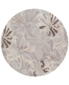 SURYA ATHENA ATH-5135 TAUPE 8' ROUND AREA RUG