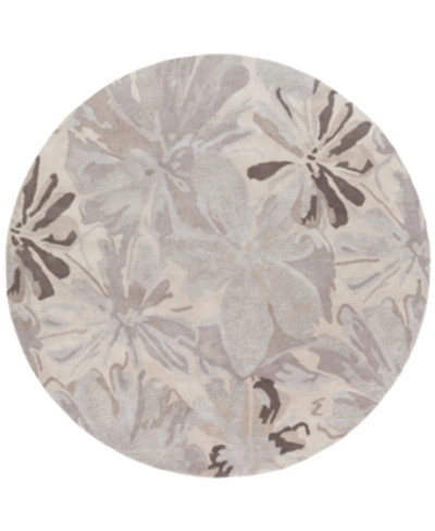 Surya Athena Ath-5135 Round Area Rug, 8' X 8' In Taupe