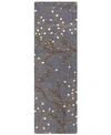 Surya Athena Ath-5125 Navy 2'6" X 8' Runner Area Rug In Navy