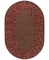 SURYA CLOSEOUT! SURYA ATHENA ATH-5003 BURGUNDY 8' X 10' OVAL AREA RUG