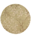 Surya Athena Ath-5113 Taupe 6' Round Area Rug In Taupe