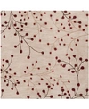 SURYA ATHENA ATH-5053 BURGUNDY 8' SQUARE AREA RUG