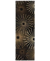 Surya Forum Fm-7090 Black 2'6" X 8' Runner Area Rug In Black