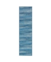 Liora Manne Marina Stripes 1'11" X 7'6" Runner Rug In Bluestone