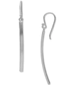 GIANI BERNINI CURVED BAR DROP EARRINGS IN STERLING SILVER, CREATED FOR MACY'S