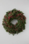 Terrain Fresh Pepperberry Wreath In Green