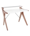 Lumisource Archer Desk In White
