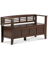 SIMPLI HOME FERNLEY STORAGE ENTRYWAY BENCH