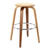 Armen Living Harbor 26" Swivel Backless Counter Stool In Cream