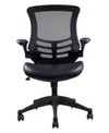 Rta Products Techni Mobili Stylish Mid-back Mesh Office Chair In Black