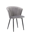 Armen Living Lulu Dining Chair In Grey
