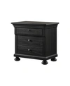 ABBYSON LIVING FILLMORE 3 DRAWER DISTRESSED NIGHTSTAND