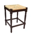 CAROLINA CLASSICS FRENCH COUNTRY 24" TURNED LEG SEAT STOOL