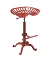 Carolina Classics Kefton Tractor Stool In Red